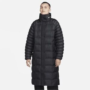 Nike Sportswear Swoosh Puffer PrimaLoft® Women's Therma-FIT Parka, Black S NWT
